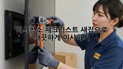 이사청소 체크리스트: 새집으로 깨끗하게 이사하기!